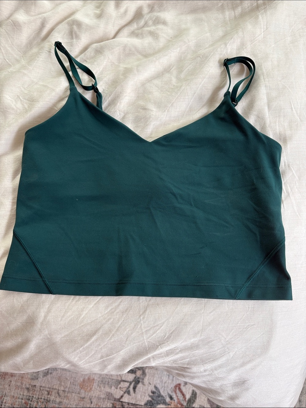 lululemon athletica Deep Teal Crop Top